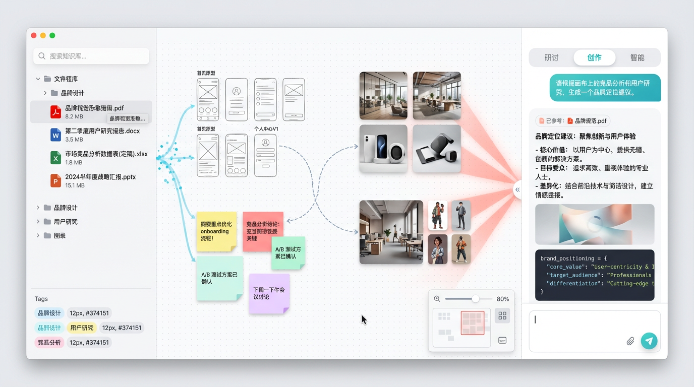 如是绘产品架构 - 三栏协同工作